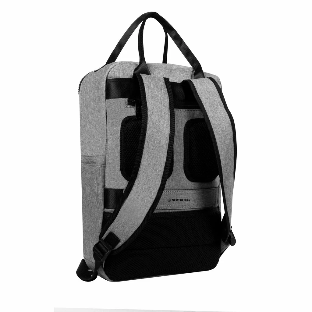 New Rebels ® Boyan - Lubbock Handel Backbag Recycled Nylon Grey 3 New Rebels ® Boyan - Lubbock Handel Backbag Recycled Nylon Grey