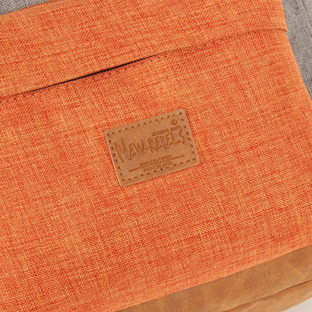 New Rebels ® Creek - Rugzak - Rugtas - 16L - Nylon - Antraciet Oranje 6 New Rebels ® Creek - Rugzak - Rugtas - 16L - Nylon - Antraciet Oranje - Afbeelding 4