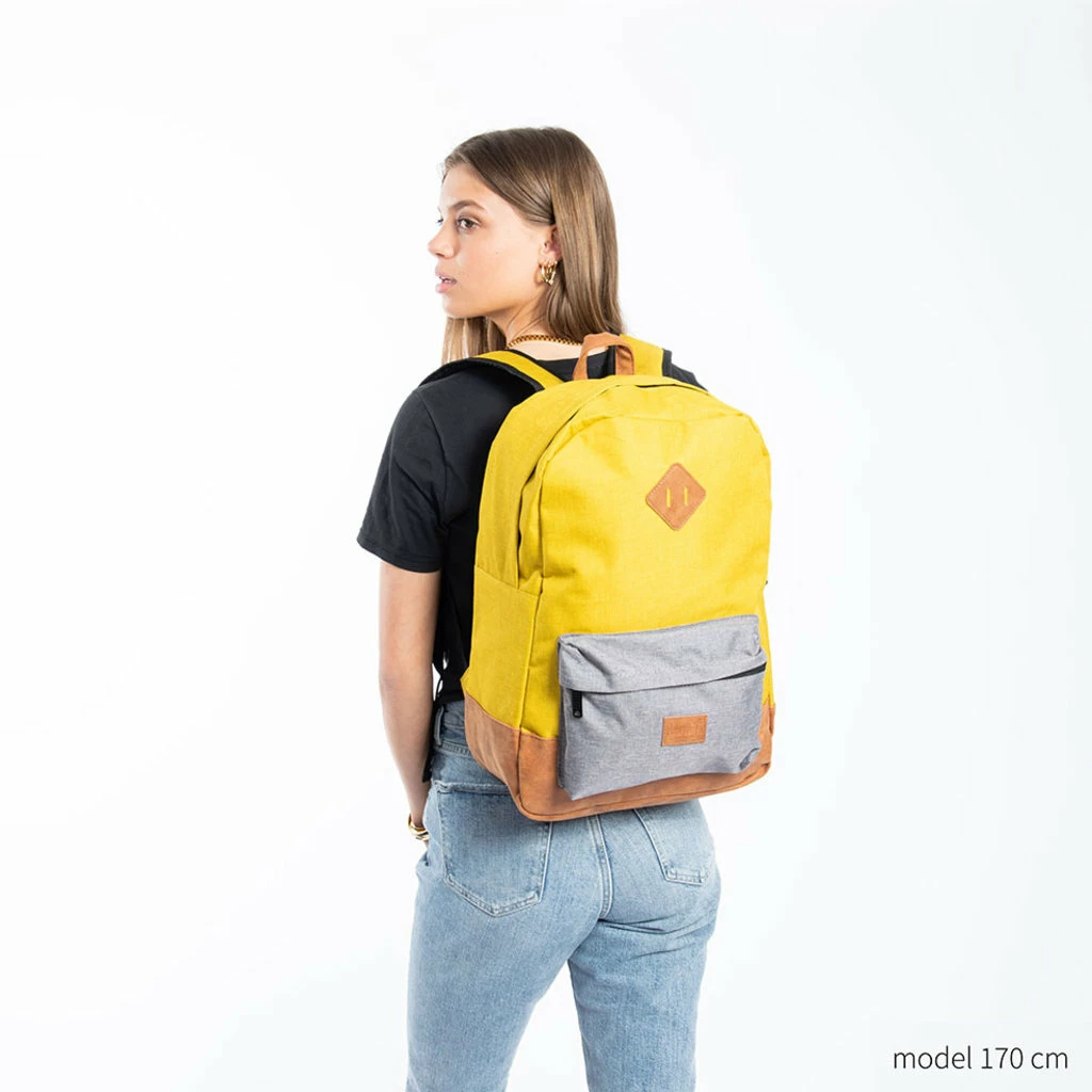 New Rebels ® Creek - Rugzak - Rugtas - 16L - Nylon - Oker Antraciet 10 New Rebels ® Creek - Rugzak - Rugtas - 16L - Nylon - Oker Antraciet - Afbeelding 8