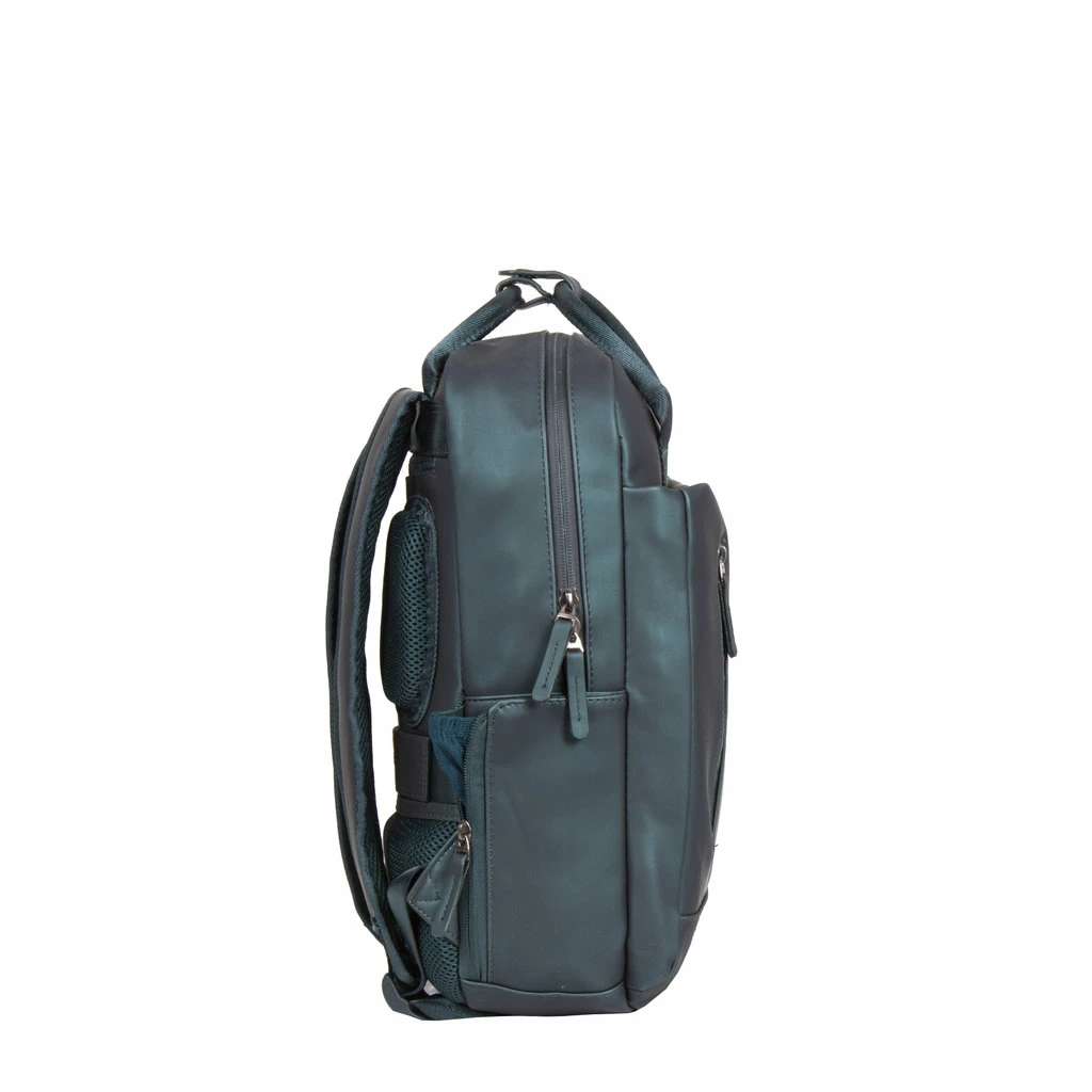New Rebels ® Harper 1 - Rugzak - Laptoptas - Rugtas - 9 Liter - Donker Groen - Metallic 3 New Rebels ® Harper 1 - Rugzak - Laptoptas - Rugtas - 9 Liter - Donker Groen - Metallic