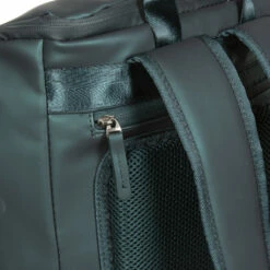 New Rebels ® Harper - Rugzak - Laptoptas - Rugtas - 18 Liter - Donker Groen -Metallic -reis winkel new rebels harper rugzak laptoptas rugtas 18 liter 12