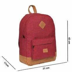 New Rebels ® Heaven - Rugzak - 16L - Polyester - Burgundy -reis winkel new rebels heaven rugzak 16l polyester burgundy 5