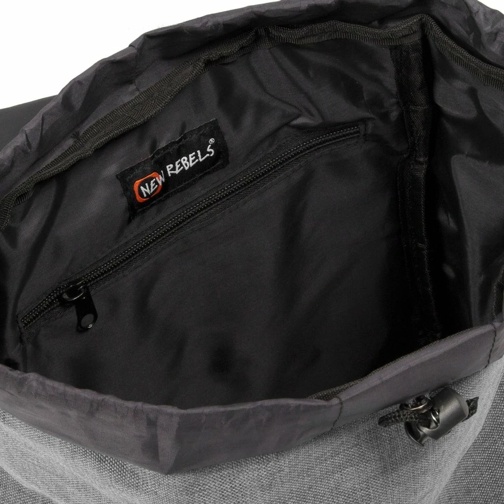 New Rebels ® Heaven - Rugzak - Gevoerd - Polyester - Antraciet 8 New Rebels ® Heaven - Rugzak - Gevoerd - Polyester - Antraciet - Afbeelding 6