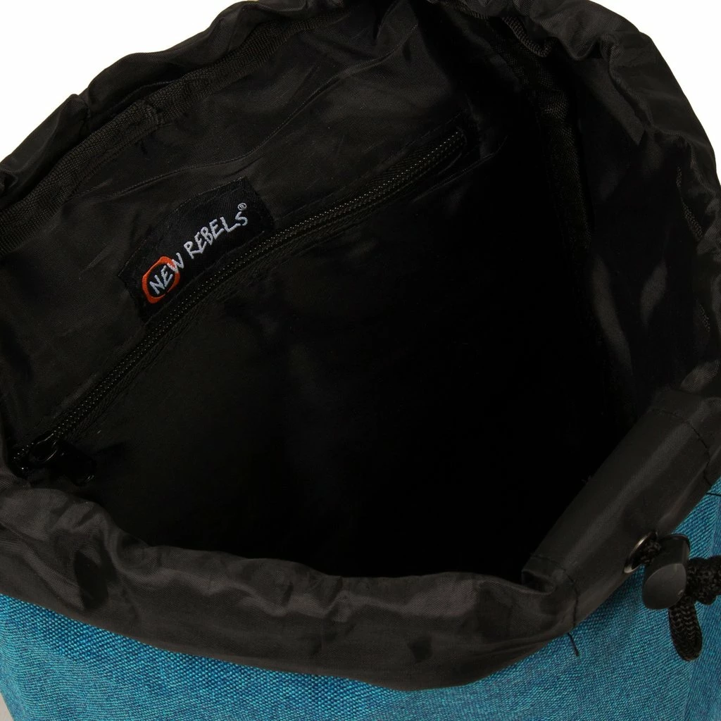 New Rebels ® Heaven - Rugzak - Gevoerd - Polyester - Aquablauw 9 New Rebels ® Heaven - Rugzak - Gevoerd - Polyester - Aquablauw - Afbeelding 7