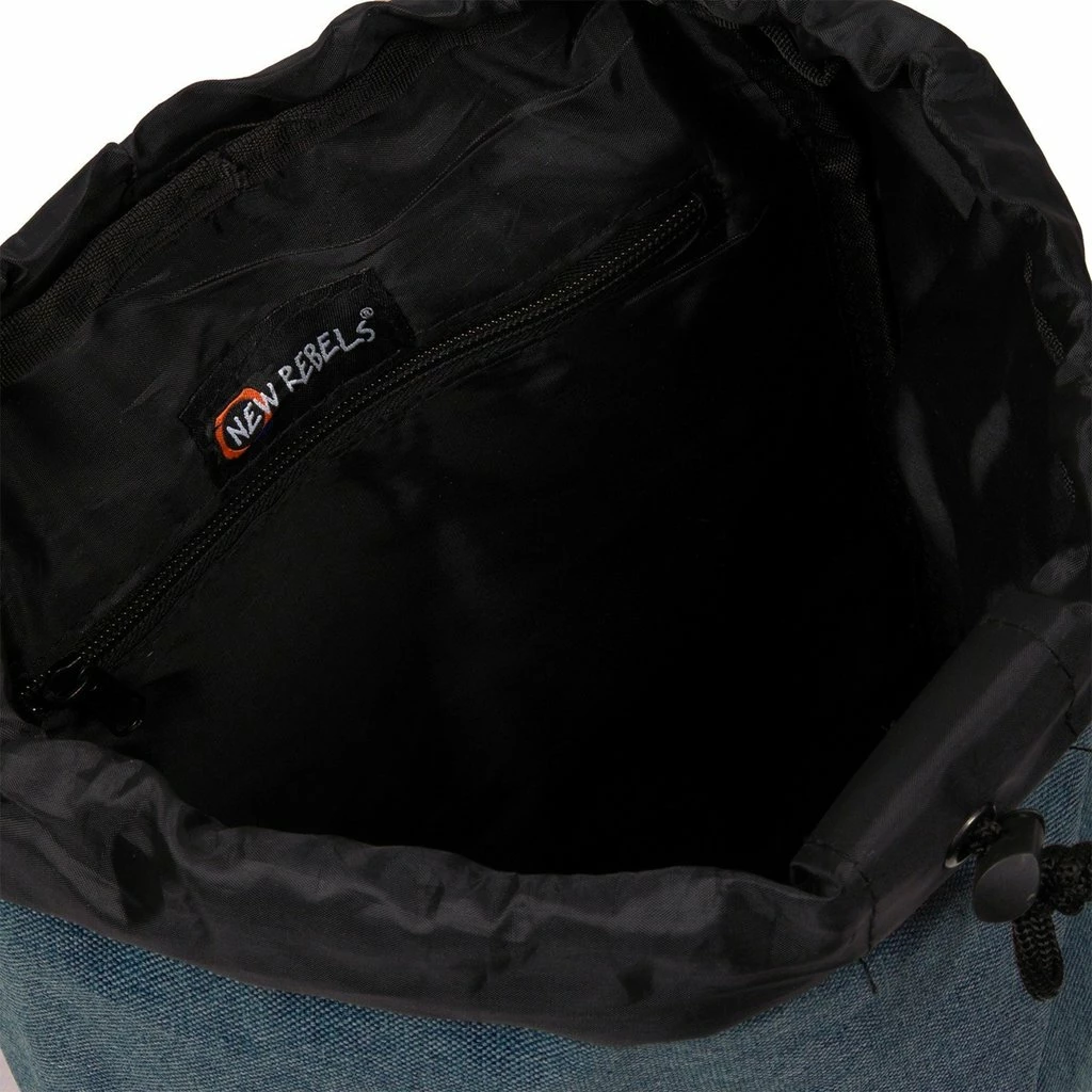 New Rebels ® Heaven - Rugzak - Gevoerd - Polyester - Donkerblauw 9 New Rebels ® Heaven - Rugzak - Gevoerd - Polyester - Donkerblauw - Afbeelding 7