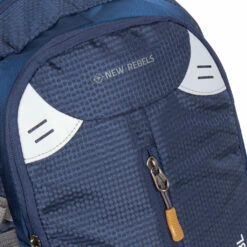 New Rebels ® Kinley - Rugtas - Schooltas - Vrijetijdstas - 28 Liter - Nylon - Navy Blauw -reis winkel new rebels kinley rugtas schooltas vrijetijdstas 2 19