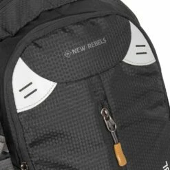New Rebels ® Kinley - Rugtas - Schooltas - Vrijetijdstas - 28 Liter - Nylon - Zwart -reis winkel new rebels kinley rugtas schooltas vrijetijdstas 2 5