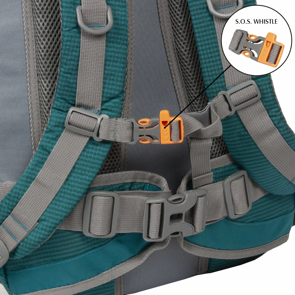 New Rebels ® Kinley - Rugtas - Schooltas - Vrijetijdstas - 48 Liter - Nylon - Petrol 9 New Rebels ® Kinley - Rugtas - Schooltas - Vrijetijdstas - 48 Liter - Nylon - Petrol - Afbeelding 7