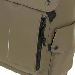 New Rebels ® Mart - PU - Laptop - Rugtas - Rugzak - Waterafstotend - Olijf -reis winkel new rebels mart pu laptop rugtas rugzak waterafsto 2