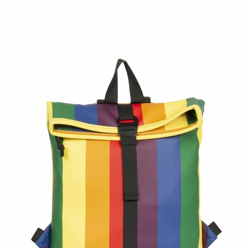 New Rebels ® Mart Rolltop - Mini Rugzak - Waterafstotend - Regenboog 5 New Rebels ® Mart Rolltop - Mini Rugzak - Waterafstotend - Regenboog - Afbeelding 3