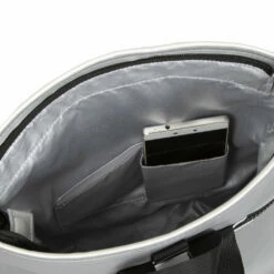 New RebelsMart Rolltop - Mini Rugzak - Waterafstotend- Small II - Rugtas -Metallic Silver/ Grijs -reis winkel new rebels mart rolltop mini rugzak waterafstotend 10