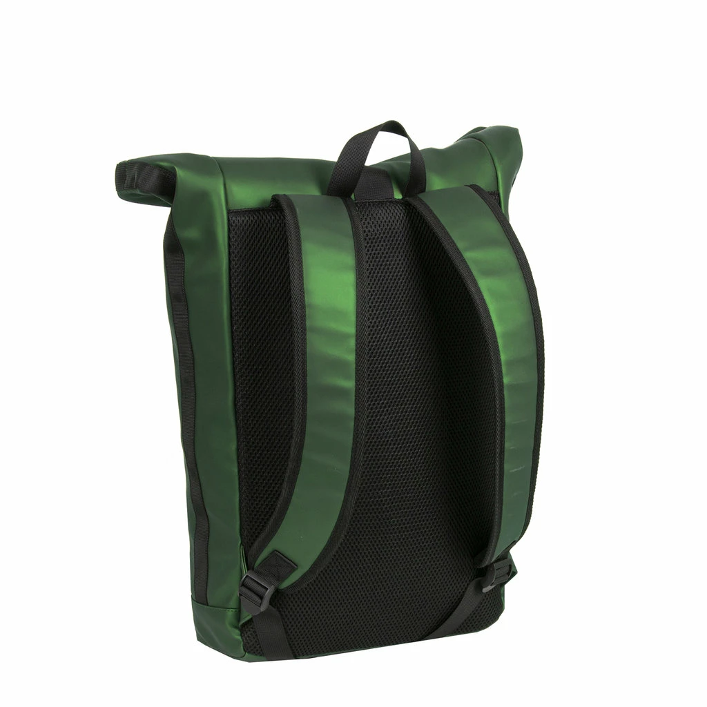 New Rebels ® Mart - Rolltop - Rugzak - Waterafstotend - Metallic Green - Large II - Rugtas 4 New Rebels ® Mart - Rolltop - Rugzak - Waterafstotend - Metallic Green - Large II - Rugtas - Afbeelding 2