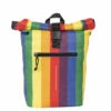 New Rebels ® Mart - Rolltop - Rugzak - Waterafstotend- Regenboog - Rainbow - Large II - Rugtas -reis winkel new rebels mart rolltop rugzak waterafstotend rege