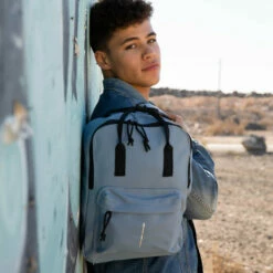 New Rebels ® Mart - Rugtas - Waterafstotend - Zacht Blauw IV - Rugzak -reis winkel new rebels mart rugtas waterafstotend zacht blauw 6