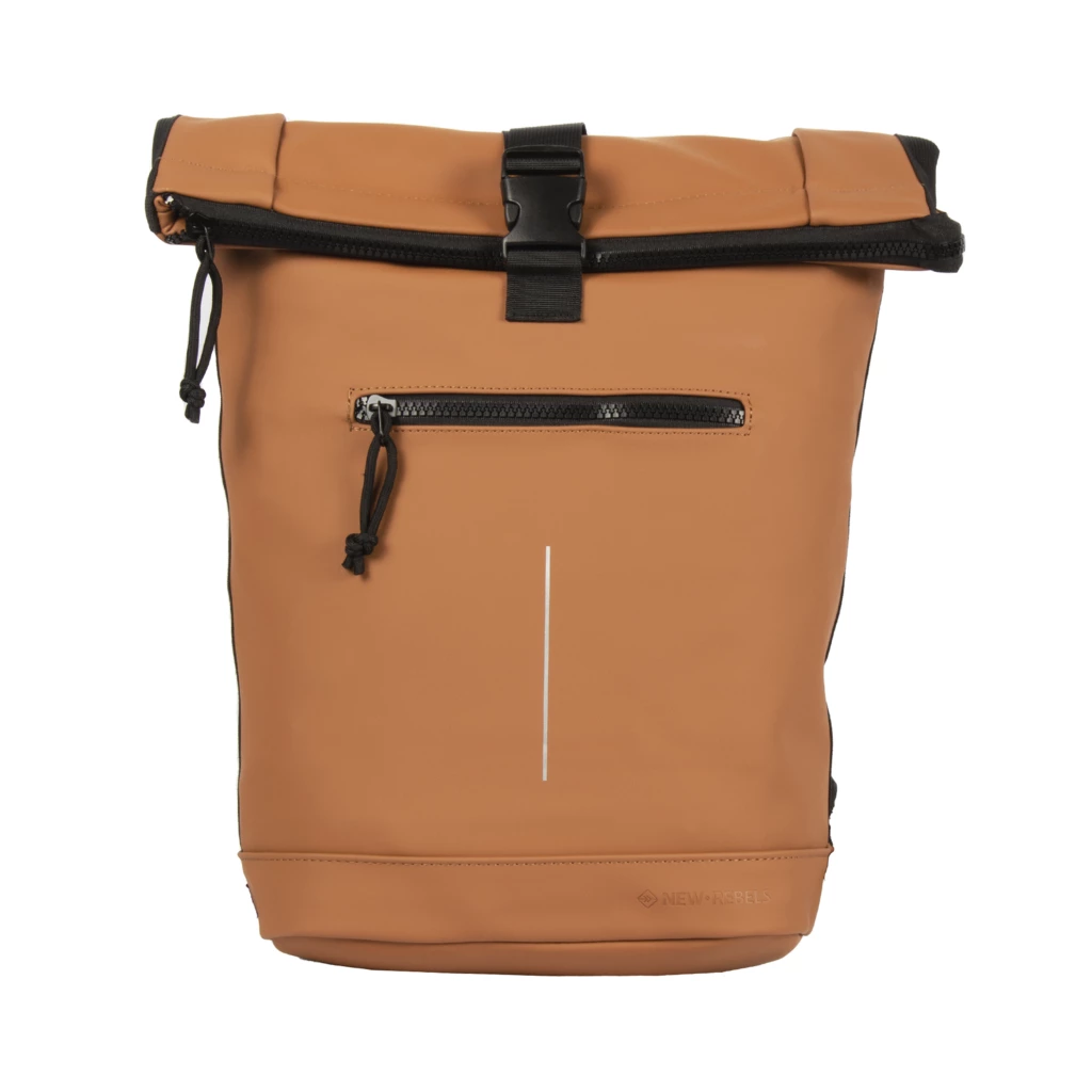 New RebelsMartRugzak 16L Cognac Rolltop Waterafstotend 5 New RebelsMartRugzak 16L Cognac Rolltop Waterafstotend - Afbeelding 3