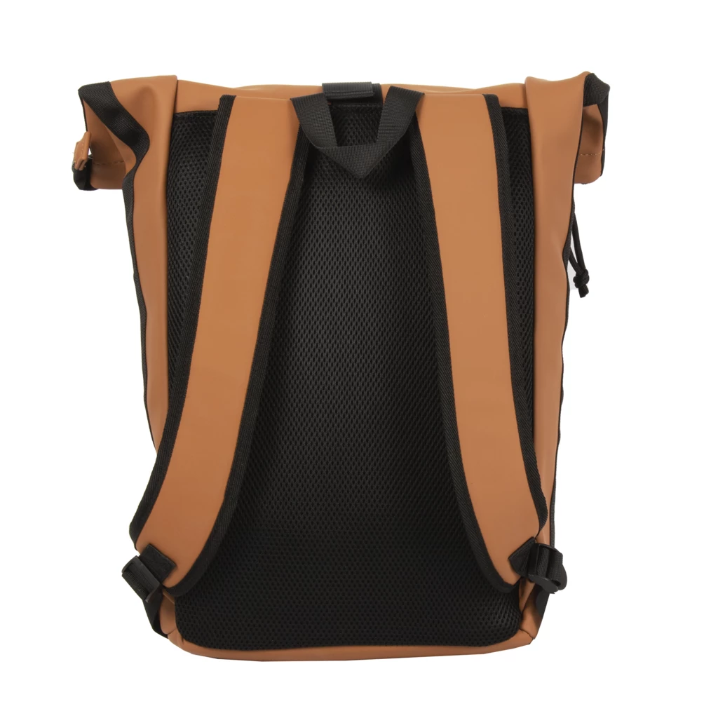 New RebelsMartRugzak 16L Cognac Rolltop Waterafstotend 8 New RebelsMartRugzak 16L Cognac Rolltop Waterafstotend - Afbeelding 6