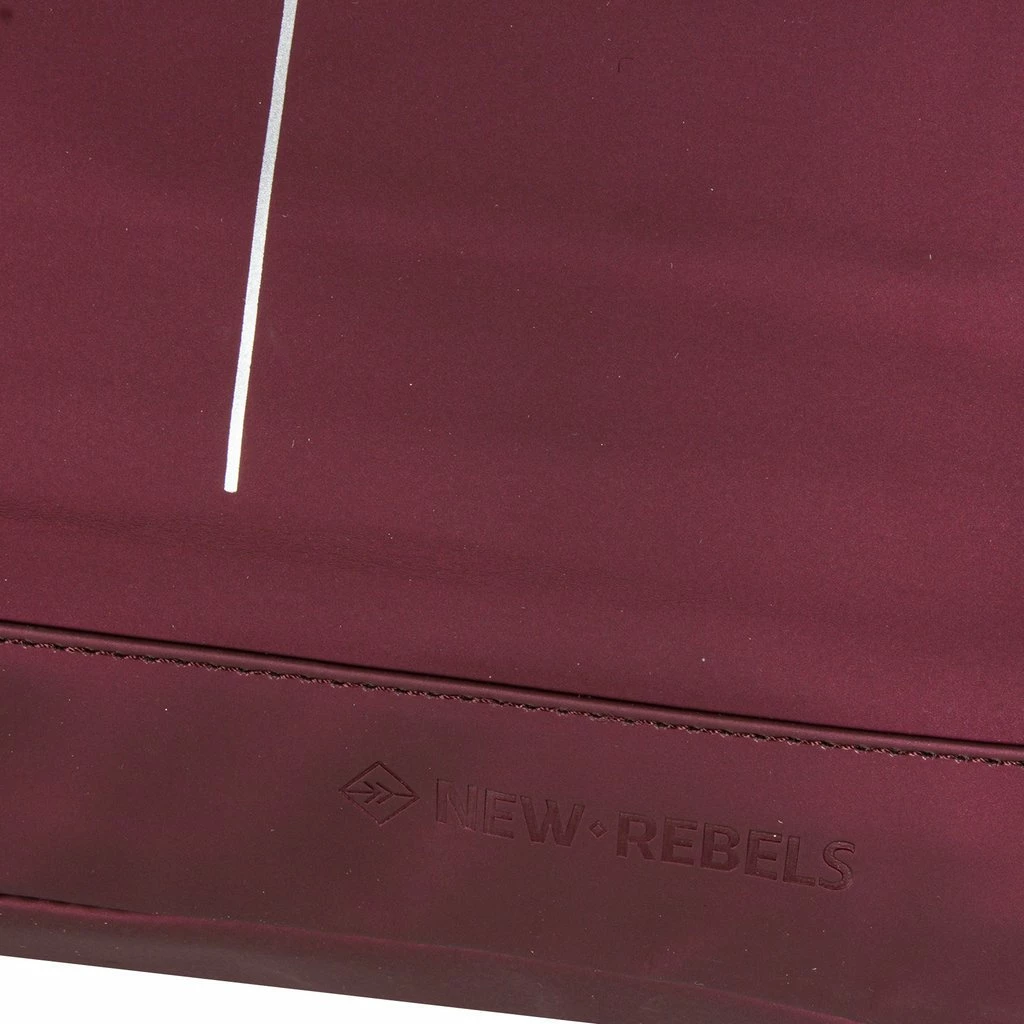 New Rebels ® Mart - Top Zip - Waterafstotend -Rugtas - Laptoptas 14Inch. - Shopper - Metallic Burgundy 9 New Rebels ® Mart - Top Zip - Waterafstotend -Rugtas - Laptoptas 14Inch. - Shopper - Metallic Burgundy - Afbeelding 7