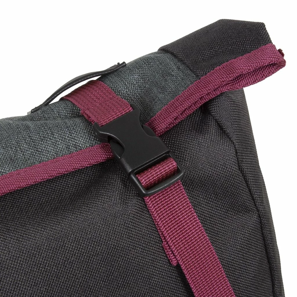 New Rebels ® Morris Big Roll Top Rugzak Black 2Tone 16L 27X15X47CM 5 New Rebels ® Morris Big Roll Top Rugzak Black 2Tone 16L 27X15X47CM - Afbeelding 3