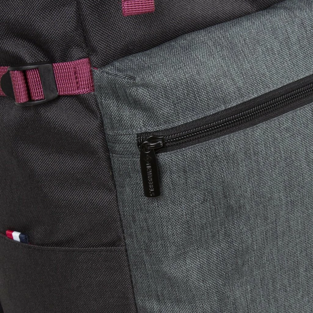 New Rebels ® Morris Big Roll Top Rugzak Black 2Tone 16L 27X15X47CM 8 New Rebels ® Morris Big Roll Top Rugzak Black 2Tone 16L 27X15X47CM - Afbeelding 6