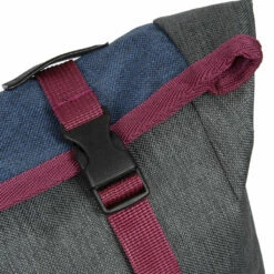 New Rebels ® Morris Big Roll Top Rugzak Navy 2Tone 16L 27X15X47CM -reis winkel new rebels morris big roll top rugzak navy 2tone 1 7