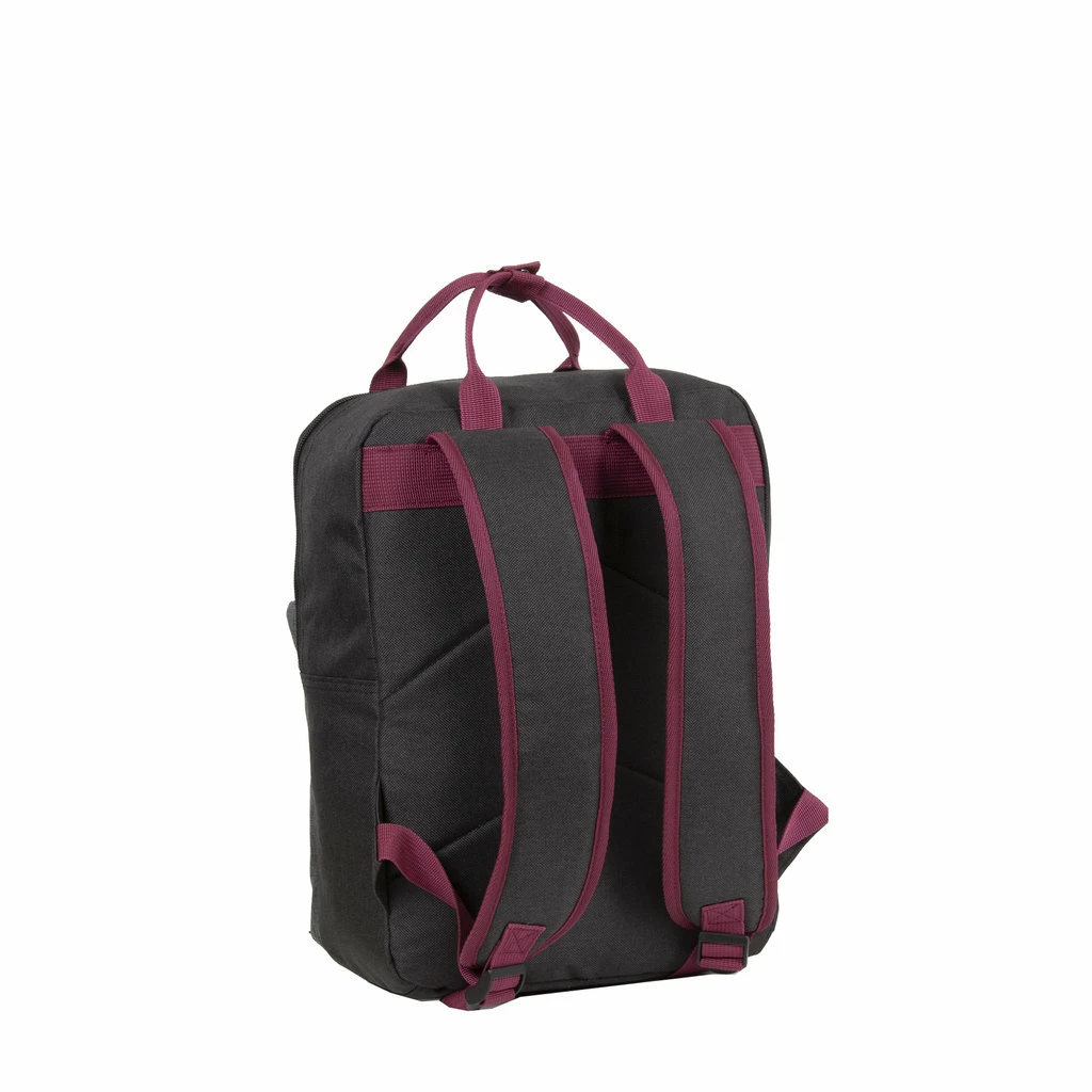 New Rebels ® Morris Rugtas Black 2Tone 10L 26X10X35CM 4 New Rebels ® Morris Rugtas Black 2Tone 10L 26X10X35CM - Afbeelding 2