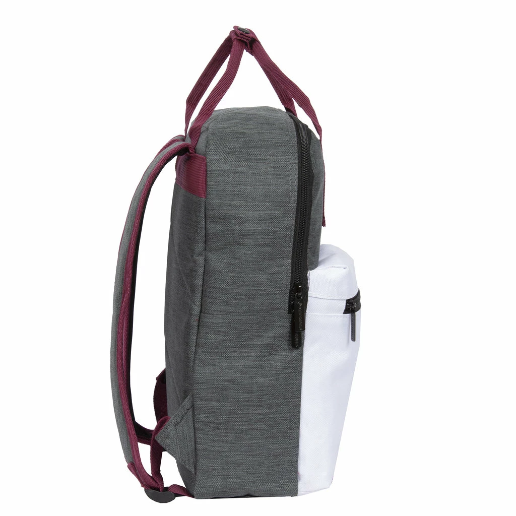 New Rebels ® Morris Rugtas White 2Tone 10L 26X10X35CM 3 New Rebels ® Morris Rugtas White 2Tone 10L 26X10X35CM - Afbeelding 2