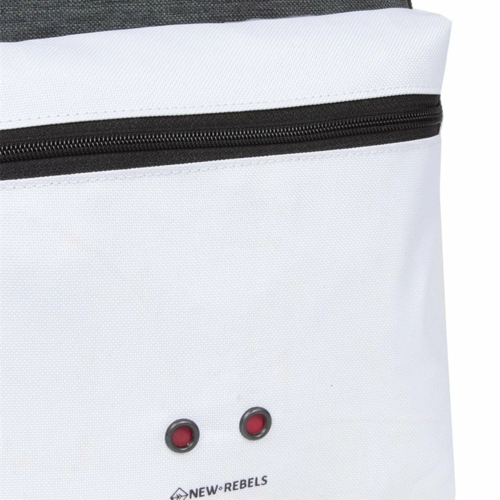 New Rebels ® Morris Rugtas White 2Tone 10L 26X10X35CM 6 New Rebels ® Morris Rugtas White 2Tone 10L 26X10X35CM - Afbeelding 5