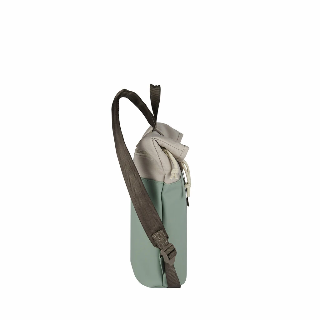 New Rebels Backham Los Angeles Salie Groen Beige Mini 7L Rolltop Rugzak Waterafstotend 4 New Rebels Backham Los Angeles Salie Groen Beige Mini 7L Rolltop Rugzak Waterafstotend - Afbeelding 2