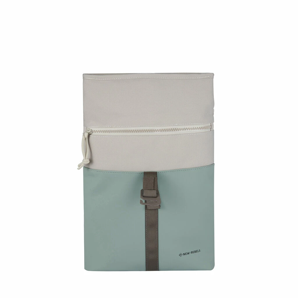New Rebels Backham Los Angeles Salie Groen Beige Mini 7L Rolltop Rugzak Waterafstotend 7 New Rebels Backham Los Angeles Salie Groen Beige Mini 7L Rolltop Rugzak Waterafstotend - Afbeelding 5