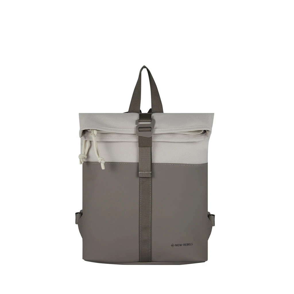 New Rebels Backham Los Angeles Taupe Beige Mini 7L Rolltop Rugzak Waterafstotend 8 New Rebels Backham Los Angeles Taupe Beige Mini 7L Rolltop Rugzak Waterafstotend - Afbeelding 6