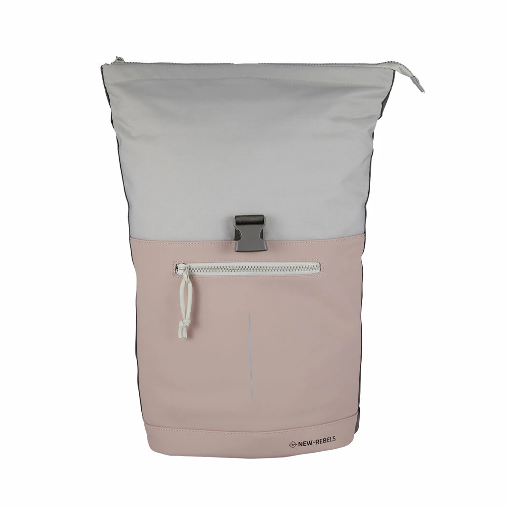 New Rebels Backham New York Oud Roze Grijs19L Rolltop Rugzak Waterafstotend Laptop 15.6 8 New Rebels Backham New York Oud Roze Grijs19L Rolltop Rugzak Waterafstotend Laptop 15.6 - Afbeelding 6