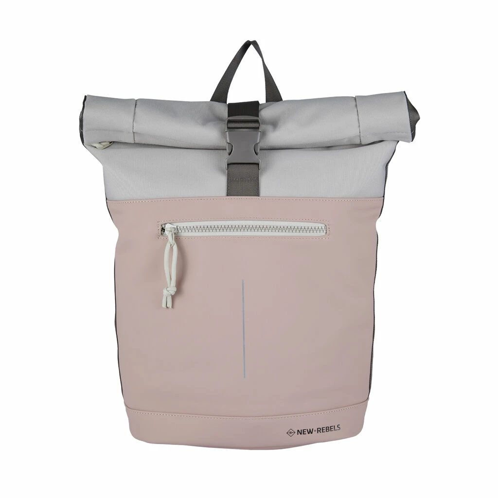New Rebels Backham New York Oud Roze Grijs19L Rolltop Rugzak Waterafstotend Laptop 15.6 9 New Rebels Backham New York Oud Roze Grijs19L Rolltop Rugzak Waterafstotend Laptop 15.6 - Afbeelding 7