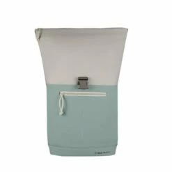 New Rebels Backham New York Salie Groen Beige 19L Rolltop Rugzak Waterafstotend Laptop 15.6 -reis winkel new rebels new rebels backham new york salie groen 5