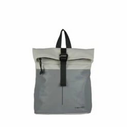 New Rebels Bowie Los Angeles Grijs 9L Rugtas Rolltop Reflectie Waterafstotend -reis winkel new rebels new rebels bowie los angeles grijs 9l r 5