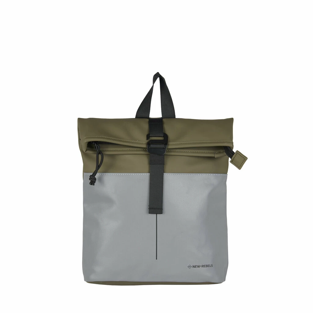 New Rebels Bowie Los Angeles Olijfgroen 9L Rugtas Rolltop Reflectie Waterafstotend 8 New Rebels Bowie Los Angeles Olijfgroen 9L Rugtas Rolltop Reflectie Waterafstotend - Afbeelding 6