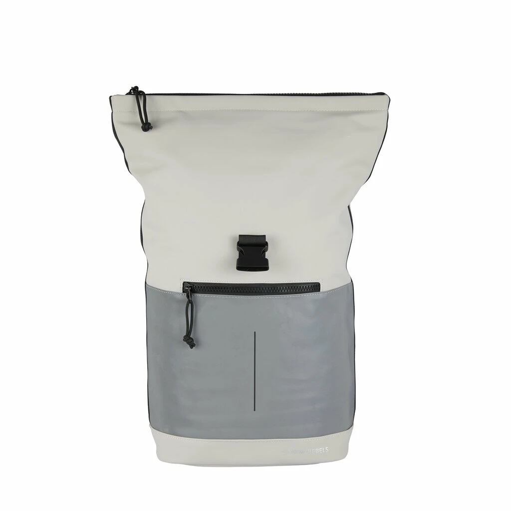 New Rebels Bowie New York Light Grijs 16L Rugzak Rolltop Reflectie Waterafstotend Laptop 15.6 7 New Rebels Bowie New York Light Grijs 16L Rugzak Rolltop Reflectie Waterafstotend Laptop 15.6 - Afbeelding 5