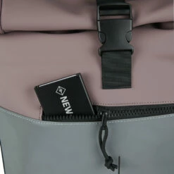 New Rebels Bowie New York Paars 16L Rugzak Rolltop Reflectie Waterafstotend Laptop 15.6 -reis winkel new rebels new rebels bowie new york paars 16l rug 3
