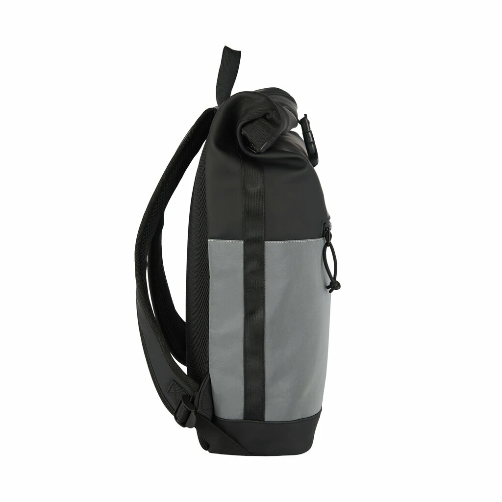New Rebels Bowie New York Zwart 16L Rugzak Rolltop Reflectie Waterafstotend Laptop 15.6 4 New Rebels Bowie New York Zwart 16L Rugzak Rolltop Reflectie Waterafstotend Laptop 15.6 - Afbeelding 2
