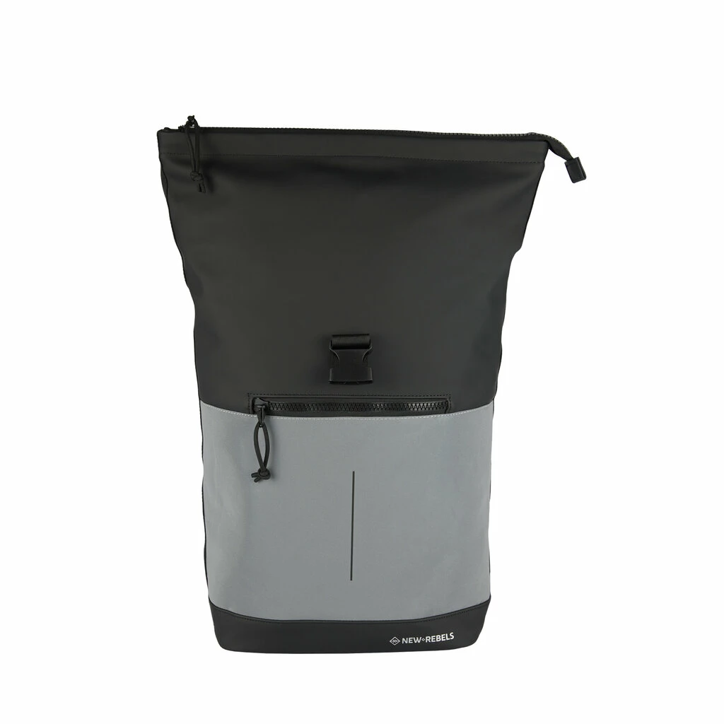 New Rebels Bowie New York Zwart 16L Rugzak Rolltop Reflectie Waterafstotend Laptop 15.6 7 New Rebels Bowie New York Zwart 16L Rugzak Rolltop Reflectie Waterafstotend Laptop 15.6 - Afbeelding 5