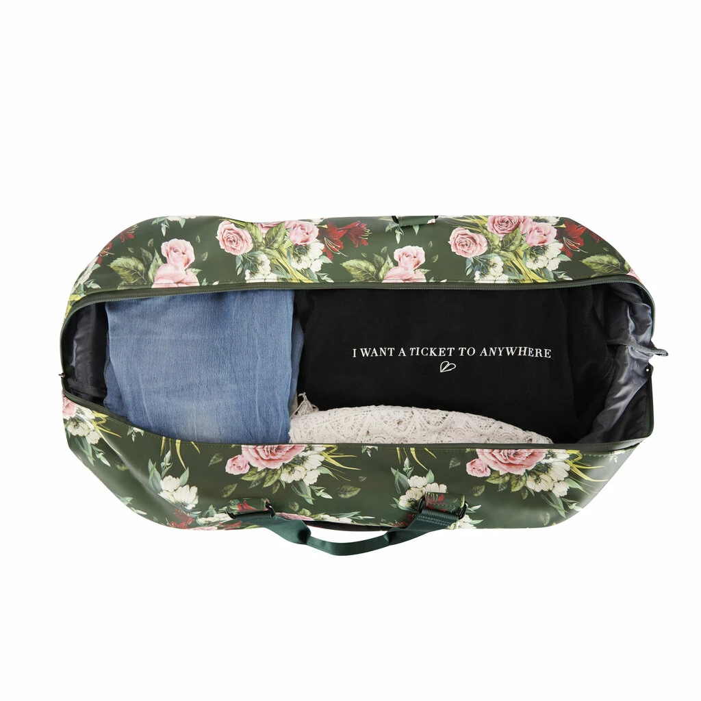 New Rebels Flora Weston Duffel 39L Trolley Donkergroen 5 New Rebels Flora Weston Duffel 39L Trolley Donkergroen - Afbeelding 3