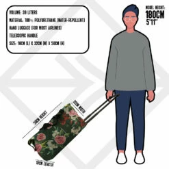 New Rebels Flora Weston Duffel 39L Trolley Donkergroen 14 New Rebels Flora Weston Duffel 39L Trolley Donkergroen -reis winkel new rebels new rebels flora weston duffel 39l trol 12