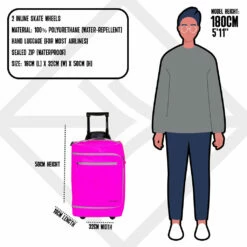 New Rebels Harper Laredo Roze Neon 29L On Board Trolley Waterafstotend 12 New Rebels Harper Laredo Roze Neon 29L On Board Trolley Waterafstotend -reis winkel new rebels new rebels harper laredo roze neon 29l 3