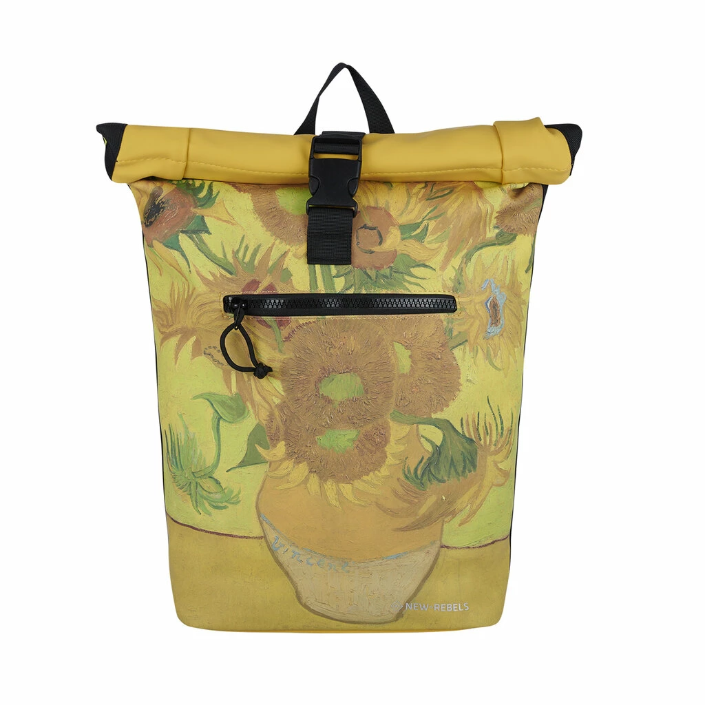 New Rebels Mart Art New York Zonnebloem 19L Rugzak Rolltop Waterafstotend 8 New Rebels Mart Art New York Zonnebloem 19L Rugzak Rolltop Waterafstotend - Afbeelding 6