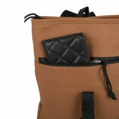 New-Rebels Mart - Los Angeles Rolltop Backpack Small Cognac -reis winkel new rebels new rebels mart los angeles rolltop bac 4