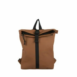 New-Rebels Mart - Los Angeles Rolltop Backpack Small Cognac -reis winkel new rebels new rebels mart los angeles rolltop bac 5
