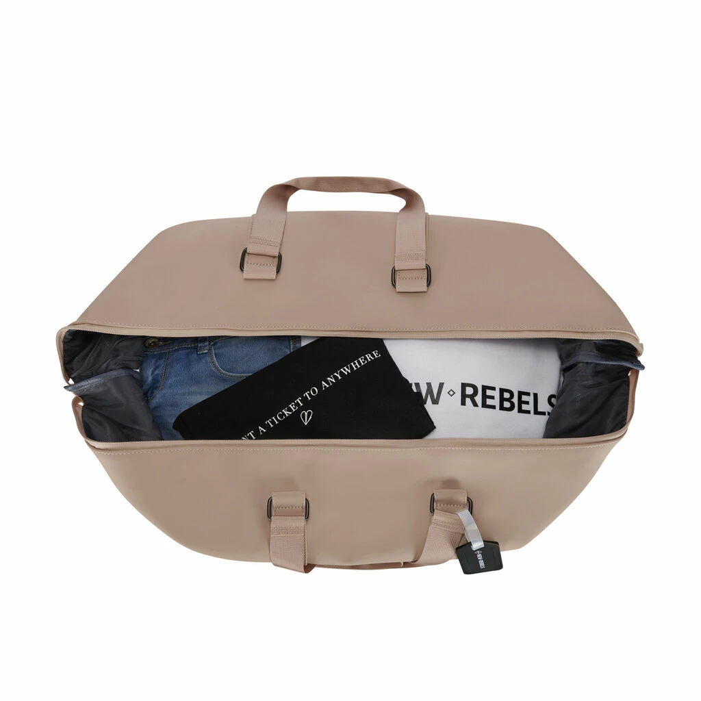 New Rebels Mart Weston Duffel Oud Roze Trolley Waterafstotend 6 New Rebels Mart Weston Duffel Oud Roze Trolley Waterafstotend - Afbeelding 4