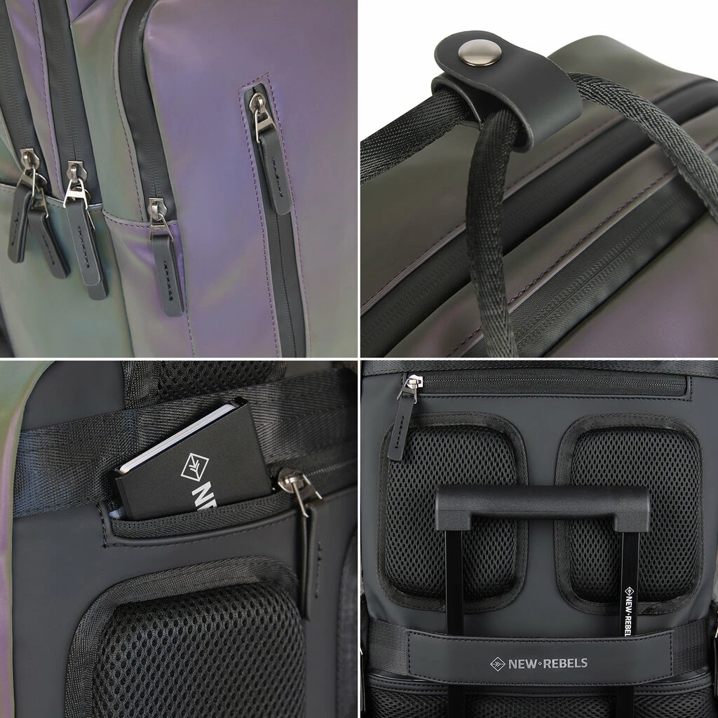 New Rebels Reflect Milwaukee Two Tone Reflectie 19L Rugzak Waterafstotend Laptop 15.6 6 New Rebels Reflect Milwaukee Two Tone Reflectie 19L Rugzak Waterafstotend Laptop 15.6 - Afbeelding 4