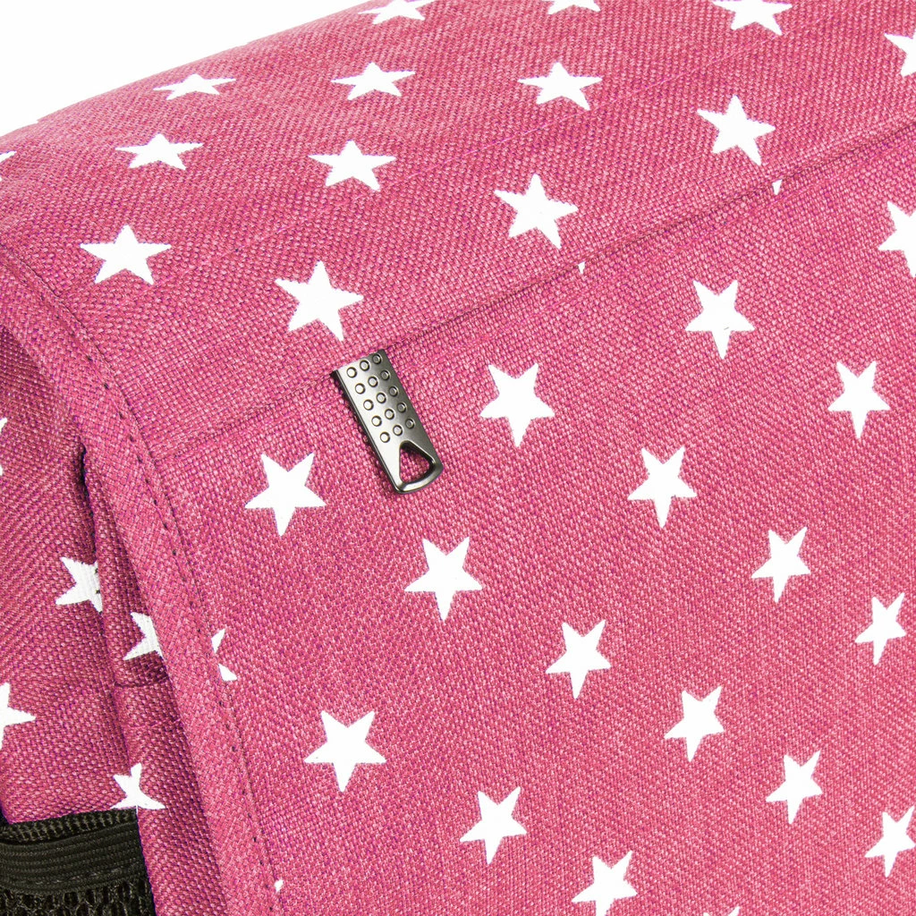 New Rebels ® Star25 - Medium SchoudertasA5 - Crossbodytas Met FlapRoze 4 New Rebels ® Star25 - Medium SchoudertasA5 - Crossbodytas Met FlapRoze - Afbeelding 2