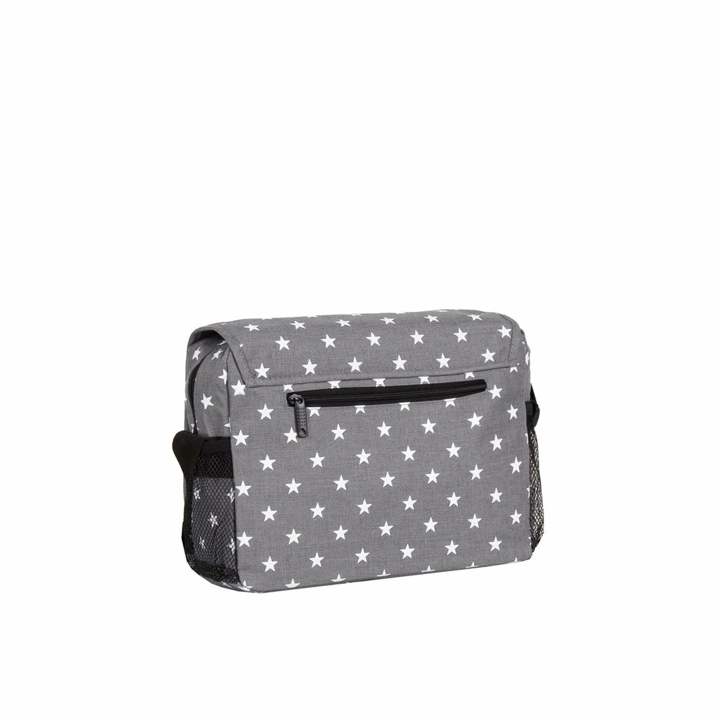 New Rebels ® Star25 - Medium SchoudertasA5 - Crossbodytas Met Flap - With Stars- Grijs 5 New Rebels ® Star25 - Medium SchoudertasA5 - Crossbodytas Met Flap - With Stars- Grijs - Afbeelding 3