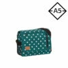New Rebels ® Star25 - Medium SchoudertasA5 - Crossbodytas Met Flap -froggreen With Stars